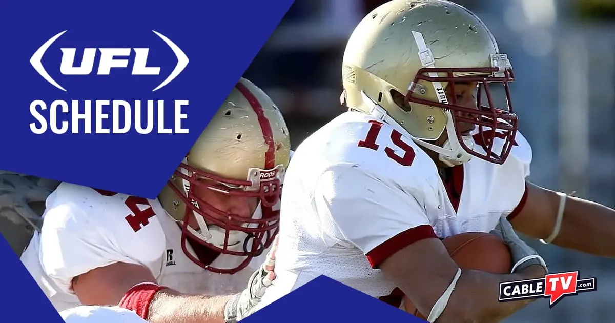 ufl schedule — US news