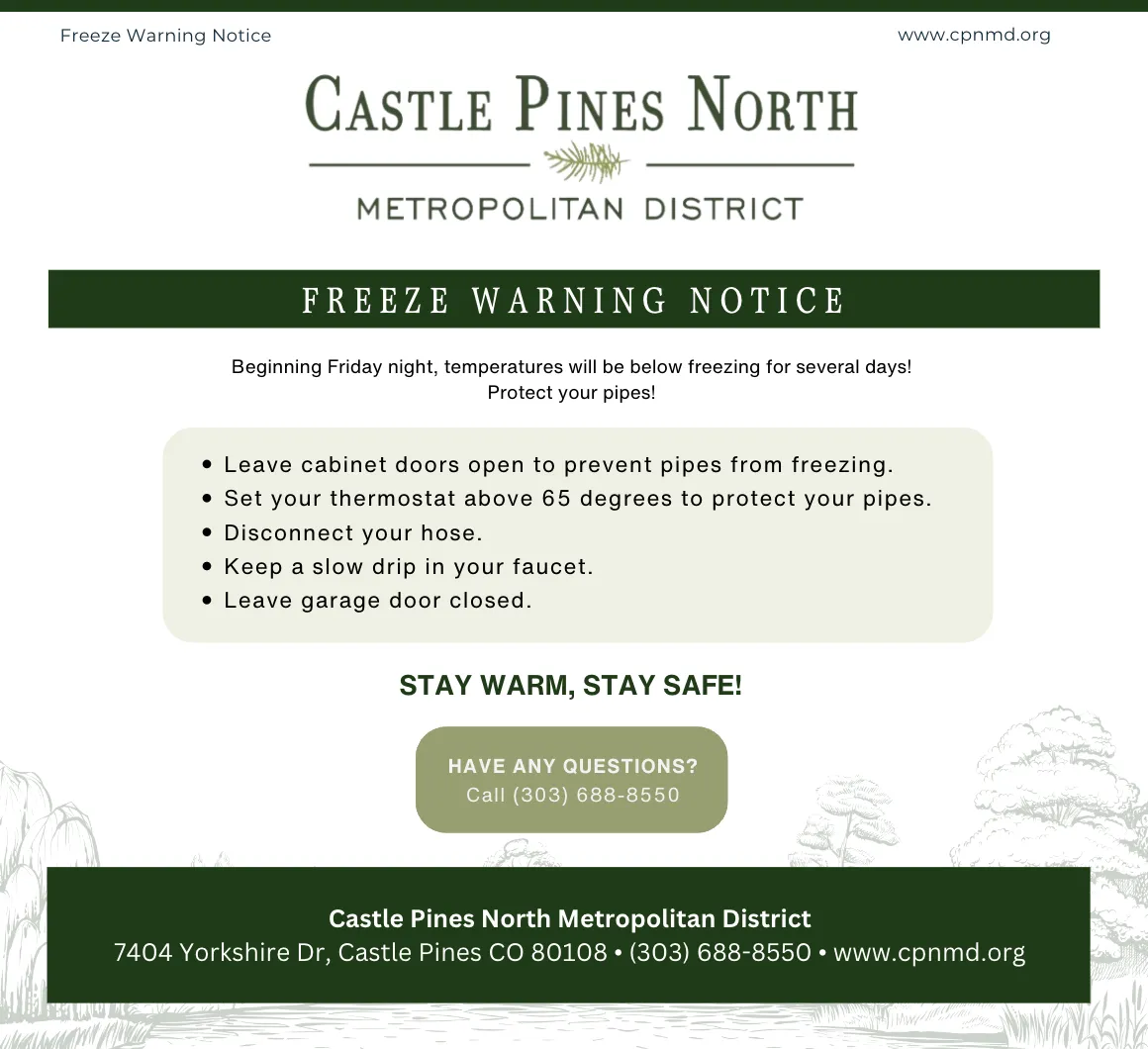 freeze warning — US news