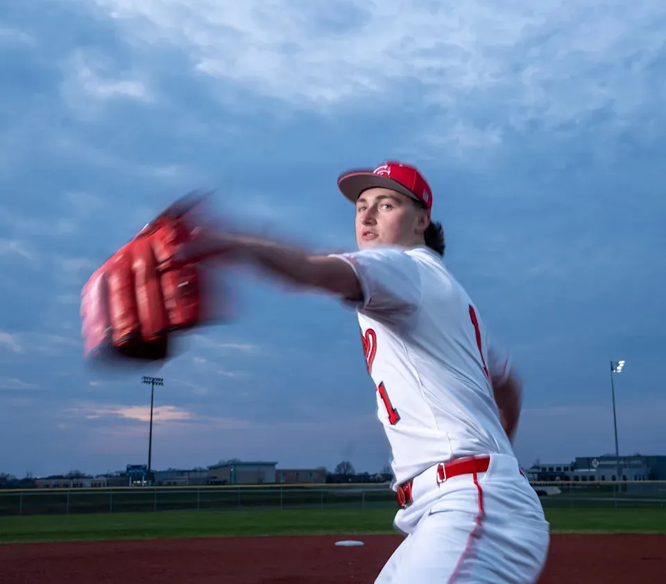 Center Grove’s Gannon Grant at Greenwood Sports Park Wednesday, March 25, 2026, in Greenwood, Indiana.(Travis LaCoss/IndyStar)