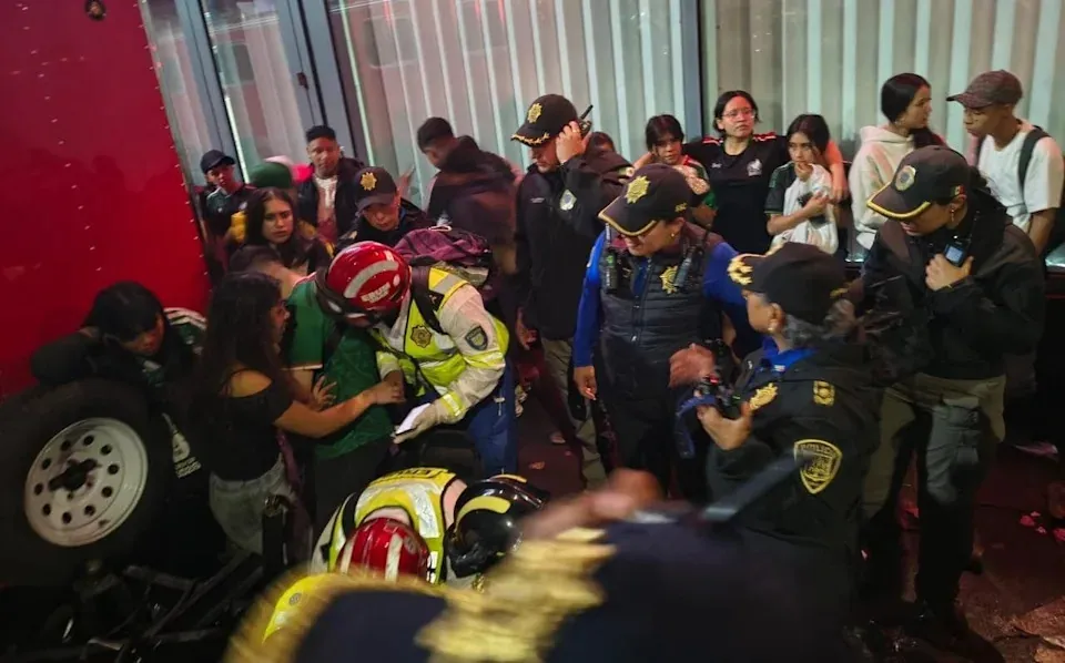 Fans were crushed after Mexico's victory over Ecuador