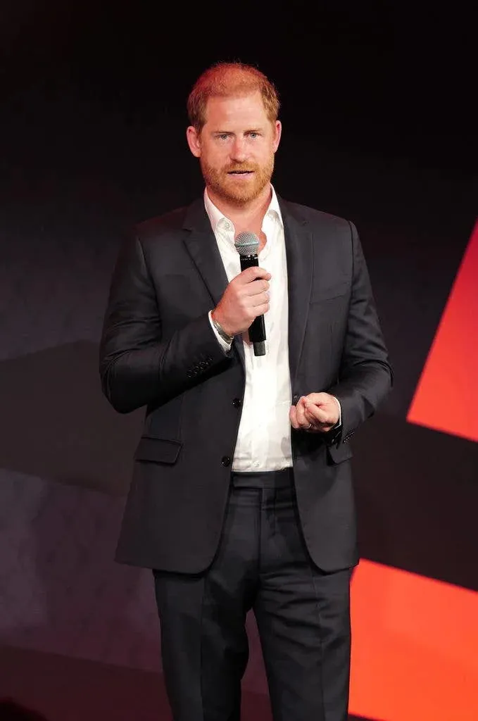 Prince Harry, Duke of Sussex, speaks onstage during the TIME100 Sports Gala