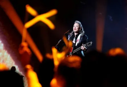 KT Tunstall gets the crowd going at the opening ceremony